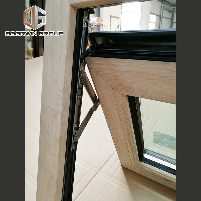 red oak wood clad aluminum push out casement window awing window - Doorwin Group Windows & Doors