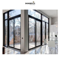Residential interior insulated high quality thermal break aluminum sliding glass door for offices DIY - Doorwin Group Windows & Doors
