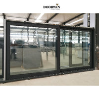 Residential interior insulated high quality thermal break aluminum sliding glass door for offices DIY - Doorwin Group Windows & Doors
