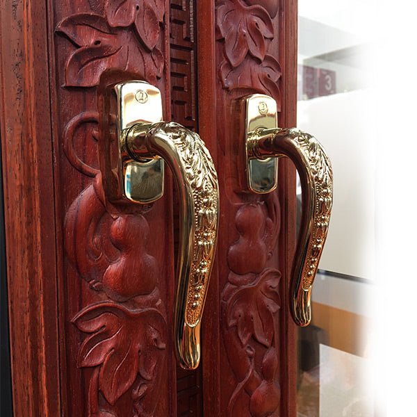 Rosewood carving French Casement Window - Doorwin Group Windows & Doors