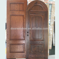 Round top design timber door interior door made of solid red wood by Doorwin - Doorwin Group Windows & Doors