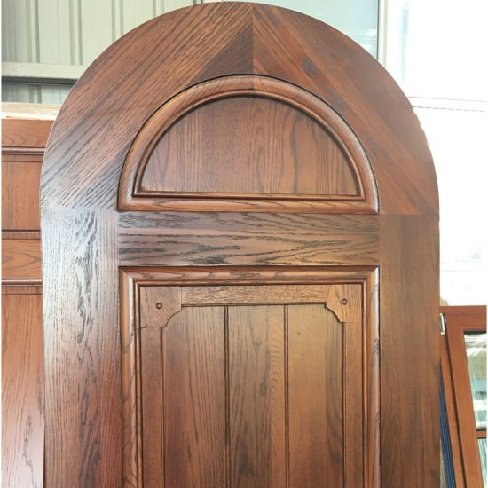 Round-Top Designed Wood Interior Door Made of Solid Oak Wood Finished Interior Door - China Wood Interior Door, Wooden Doors Design - Doorwin Group Windows & Doors