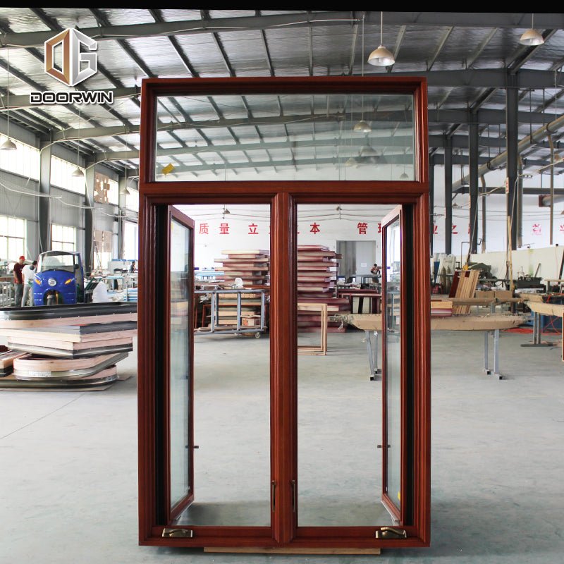 Round top fixed window and bottom crank open window with decorative glazing bars - Doorwin Group Windows & Doors