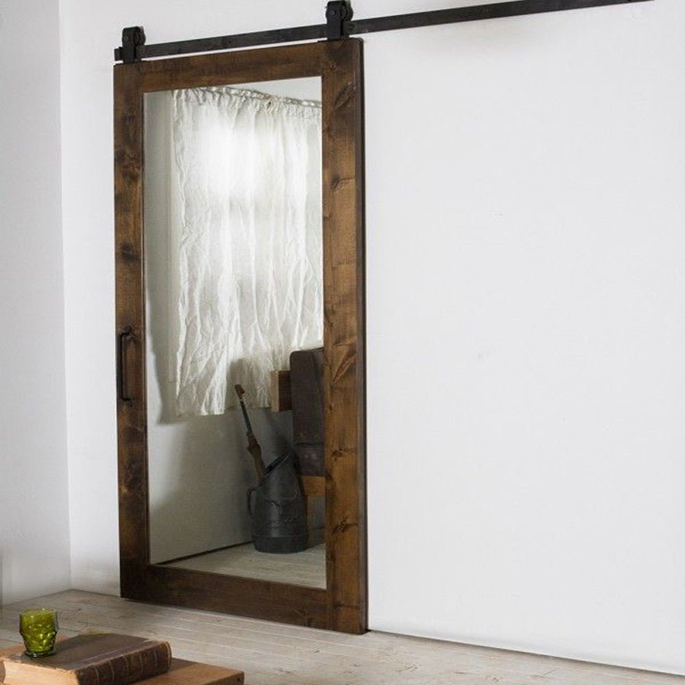 Rustic Style Finished Mirror Sliding Barn Doors by Doorwin - Doorwin Group Windows & Doors