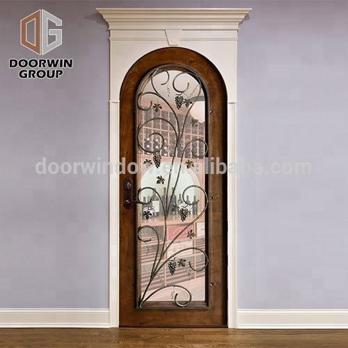 SanFrancisco office Solid Wood Wine Cellar Door with Insulated Decorative Glassby Doorwin - Doorwin Group Windows & Doors