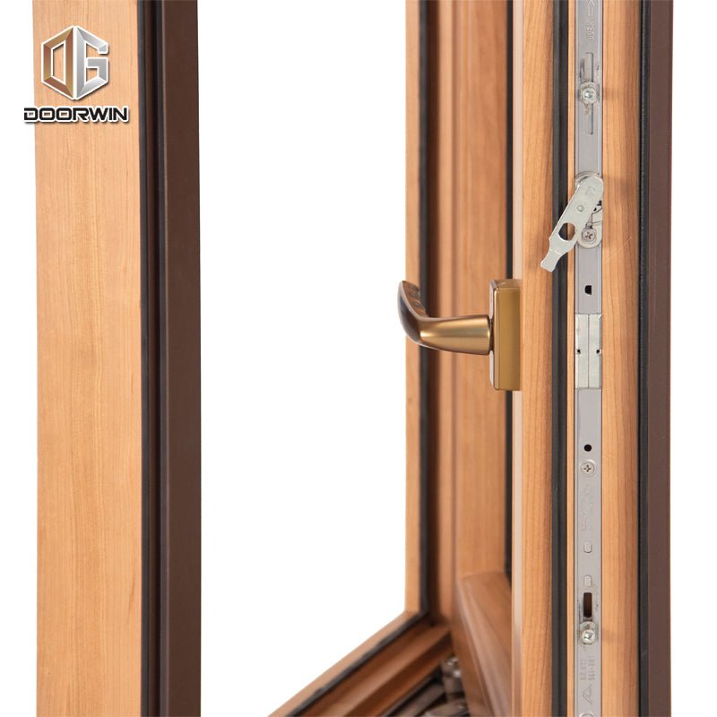 Security windows opening 180 degree aluminum casement office door with glass window - Doorwin Group Windows & Doors