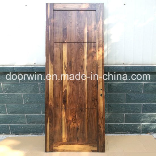 Simple Design Wood Door Finished Room Door Made of American Black Walnut Wood - China Interior House Door, Black Walnut Door - Doorwin Group Windows & Doors