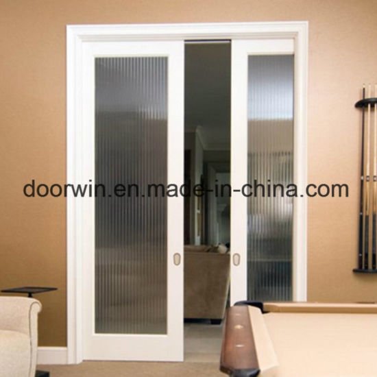 Simple Fashion Home Interior Doors Double Glass Sliding Pocket Door Secret Door - China Double Glass Doors, Door Design - Doorwin Group Windows & Doors