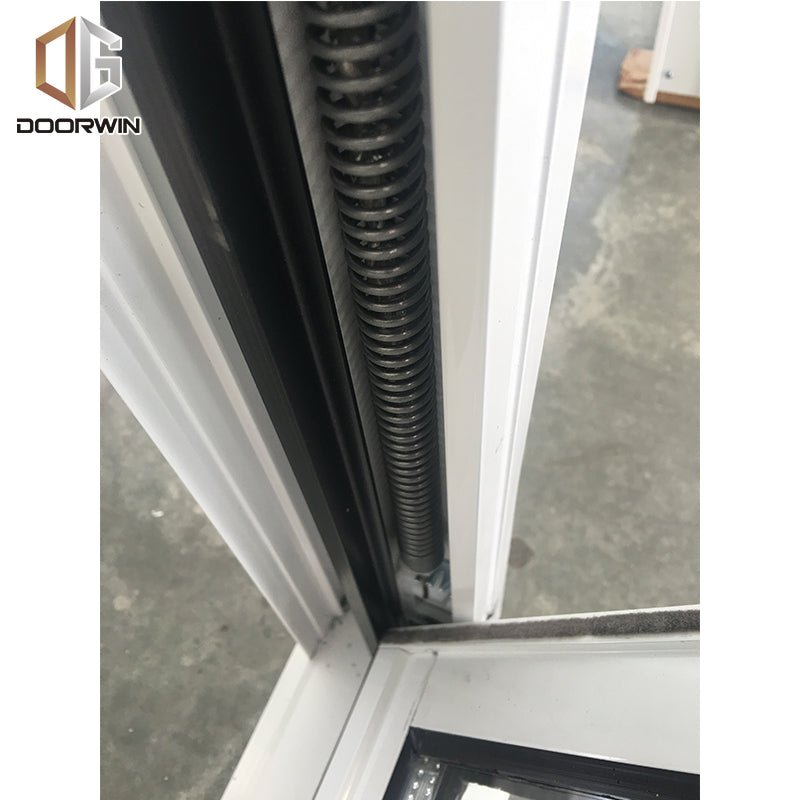 single & double hung window-01 white thermal break aluminum window with grilles - Doorwin Group Windows & Doors