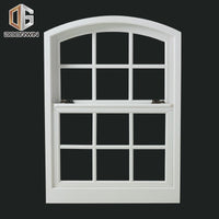 single & double hung window-01 white thermal break aluminum window with grilles - Doorwin Group Windows & Doors