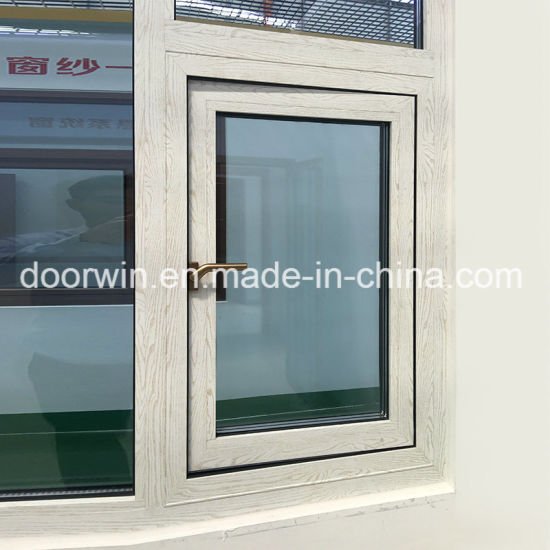 Single Glass Panel Aluminum Window with Wood Grain Color Finishing - China Outswing Window, Wood Grain Color Finishing - Doorwin Group Windows & Doors