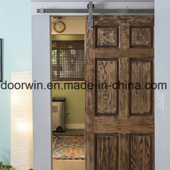 Single Oak Entry Door Panel Sliding Toilet/Closet Doors with Brown Color - China Sliidng Interior Door, Oak Solid Doors - Doorwin Group Windows & Doors