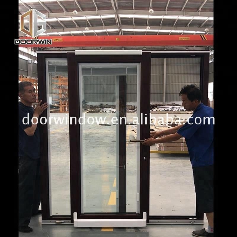 Sliding door with tempered glass screen mosquito net by Doorwin on Alibaba - Doorwin Group Windows & Doors