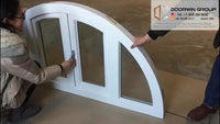 Small decorative house swing out window, 4 panels casement windows - Doorwin Group Windows & Doors