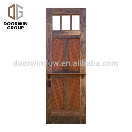 Small exterior door designed wooden entrance doors glass insert flush door for bedroom by Doorwin - Doorwin Group Windows & Doors