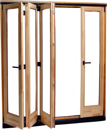 Solid Oak Wood/Aluminium Bifold Glass Doors for Villa - China Aluminum/Wood Bifold Door, Aluminum/Wood Bifolding Door - Doorwin Group Windows & Doors