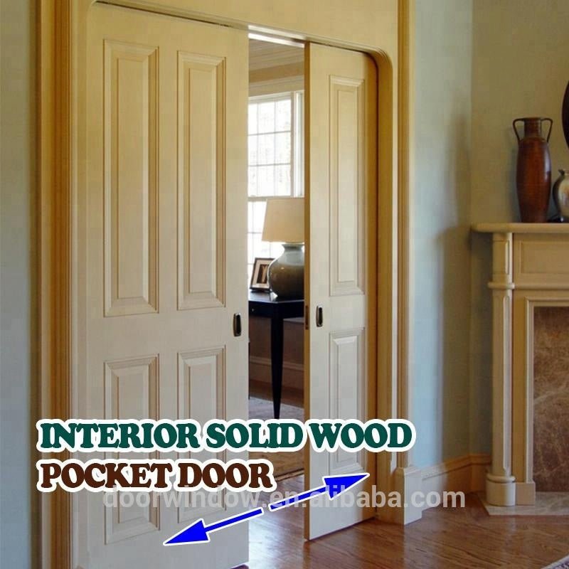 solid oak/pine wood pocket sliding door with locks for closet by Doorwin - Doorwin Group Windows & Doors