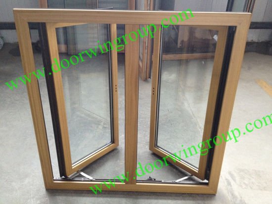 Solid Teak Wood Clad Aluminium Casement Window - China Aluminium Window, Wood Window - Doorwin Group Windows & Doors