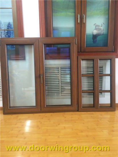 Solid Teak Wood Clad Thermal Break Aluminum Windows for USA Clients - Doorwin Group Windows & Doors