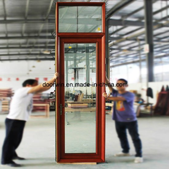 Solid Timber Aluminum Patio Glass Door, Top Quality Thermal Break Aluminium Door with Double Glazing Glass - China Wood Clad Alu Door, Alu Clad Wood Glass Door - Doorwin Group Windows & Doors