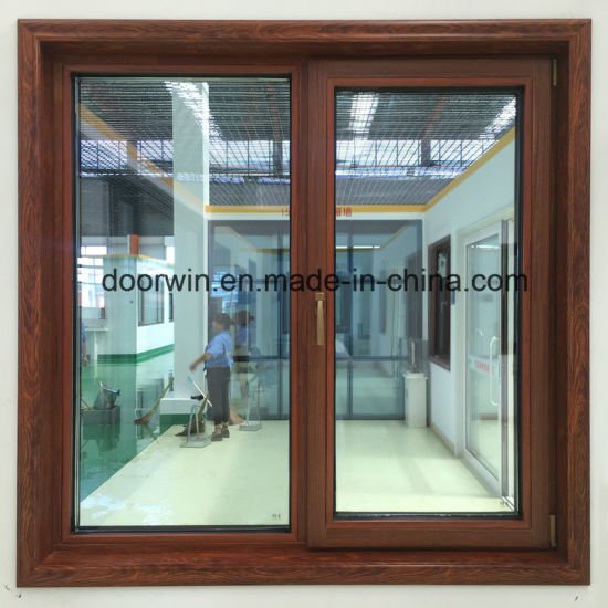 Solid Wenge Wood Clad Thermal Break Aluminum Window - China Double Glazed Windows, D Glazing Swing Window - Doorwin Group Windows & Doors