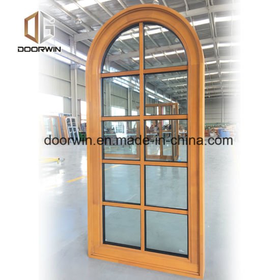 Solid Wood Arched Design Solid Wood Window - China Arched Windows That Open, Aluminum Arch Window - Doorwin Group Windows & Doors