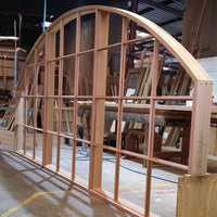 Solid Wood Arched Design with Colonial Bars,arched doorframe - Doorwin Group Windows & Doors