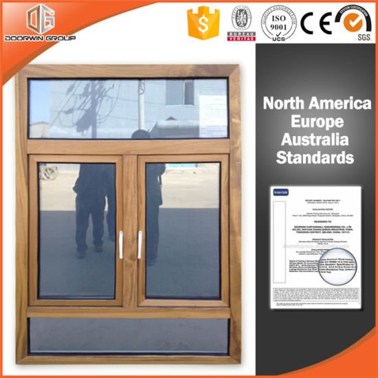 Solid Wood Clad Thermal Break Aluminum Casement Window, Heat-Insulation Aluminum Casement Window with Top Fixed Circle - China Aluminum Window, Window - Doorwin Group Windows & Doors