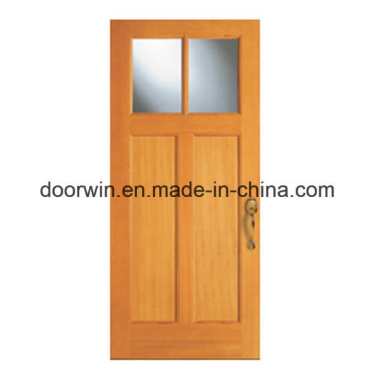 Solid Wood Entrance Door with Sidelite, Craftsman Door - China European Style French Door, Exterior Commercial Glass Door - Doorwin Group Windows & Doors