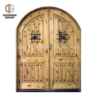 Solid wood frame arched top design knotty alder home doors with OEM/ODM by Doorwin - Doorwin Group Windows & Doors