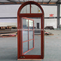 Sound insulation 6 glass panels foldable crank handle casement window with 2 glass panels arched top design window by Doorwin - Doorwin Group Windows & Doors