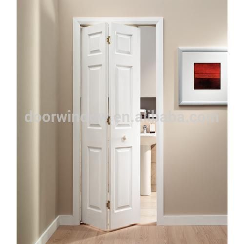 Sound Proof Sliding Folding Door With Carving white color teak pine oak closet doorsby Doorwin - Doorwin Group Windows & Doors