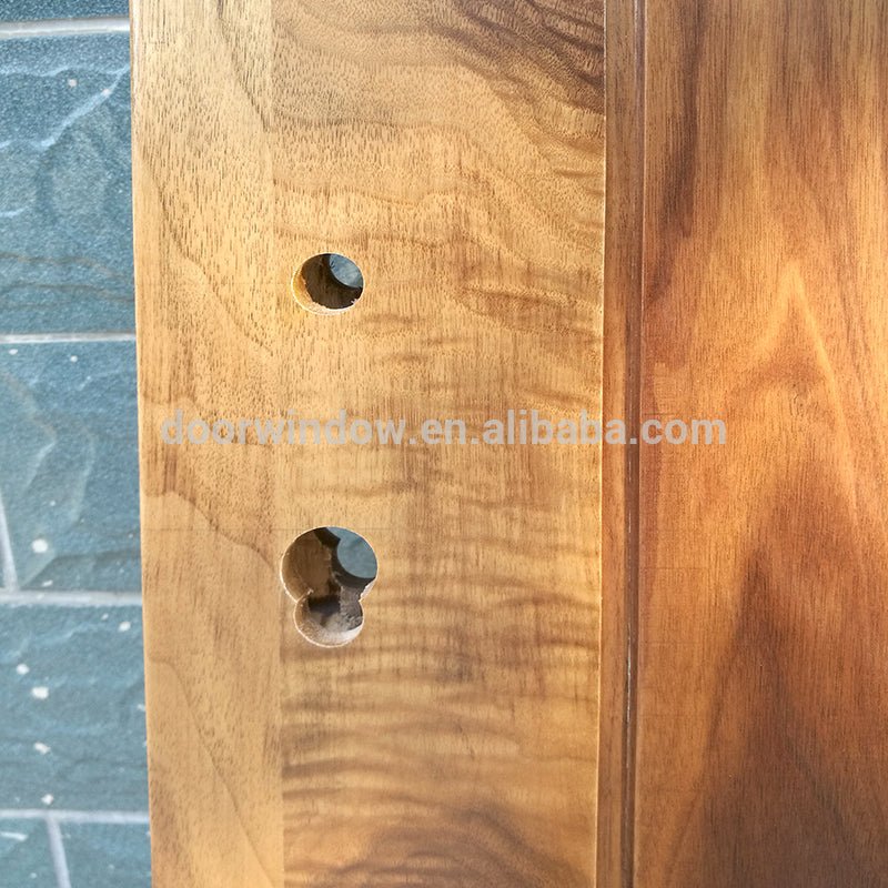 Soundproof unstained finger joint wood board with walnut veneers flush door for home by Doorwin - Doorwin Group Windows & Doors