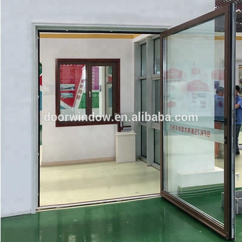 Super September Purchasing 2018 Hot Selling Front 180 degree interior glass hinge swing door Home Exterior Aluminum Glass Door by Doorwin - Doorwin Group Windows & Doors