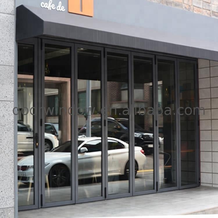 Super September Purchasing Double Clear Glass Accordion Doors Glazed Aluminum Folding Door 10 years warranty bi-folding doors by Doorwin on Alibaba - Doorwin Group Windows & Doors