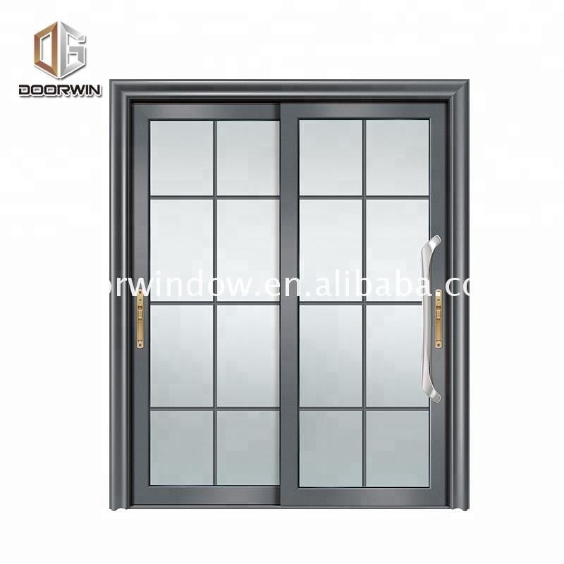 Super September Purchasing Metal glass double doors exterior glazing door with venetian blinds - Doorwin Group Windows & Doors