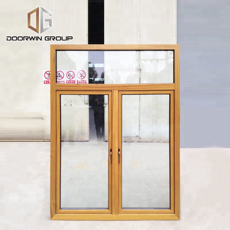 teak wood aluminum French window by Doorwin on Alibaba - Doorwin Group Windows & Doors