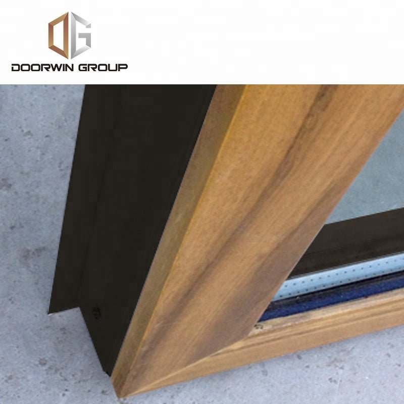 teak wood aluminum French window by Doorwin on Alibaba - Doorwin Group Windows & Doors