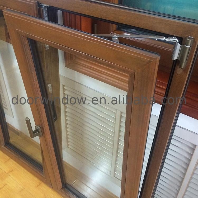 teak wood clad thermal break aluminum tilt turn window - Doorwin Group Windows & Doors