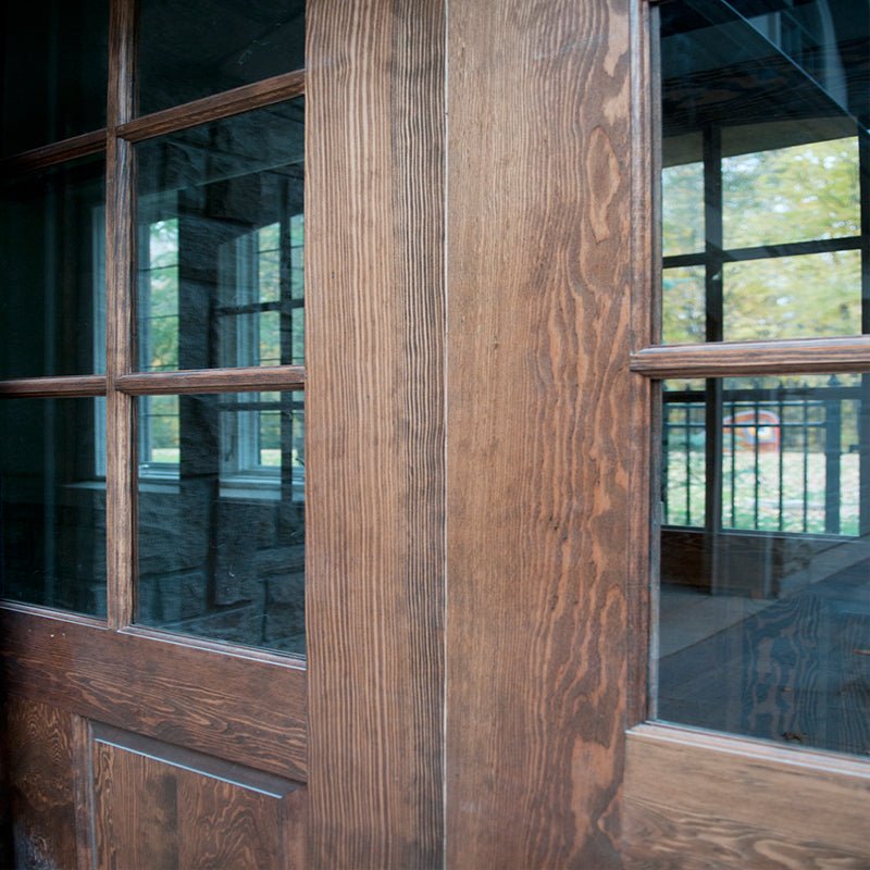 Teak Wood Main Door Designs Double Dark Wcolor Barn Doorby Doorwin - Doorwin Group Windows & Doors