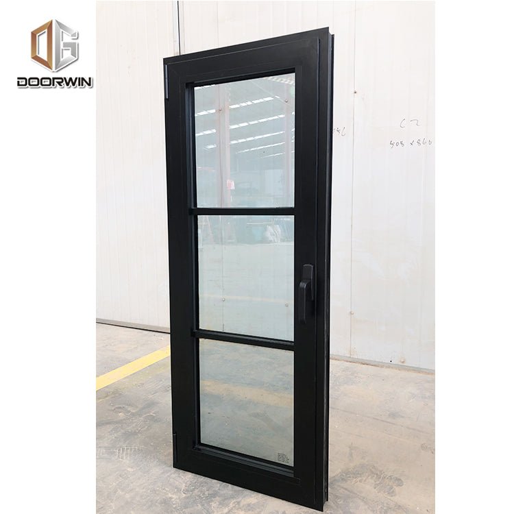 Tempered glass casement window swing and hinged windows ss grill design by Doorwin - Doorwin Group Windows & Doors