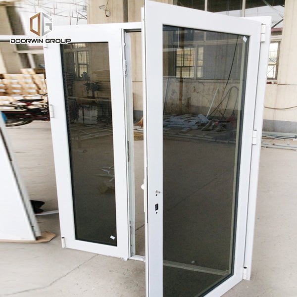 Texas thermal break french windows reflective glass aluminium hinge window rain - Doorwin Group Windows & Doors