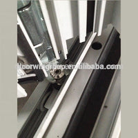 Thermal break aluminum BI-folding double glazing tempered glass doors White patio door with integral blinds shutterby Doorwin - Doorwin Group Windows & Doors