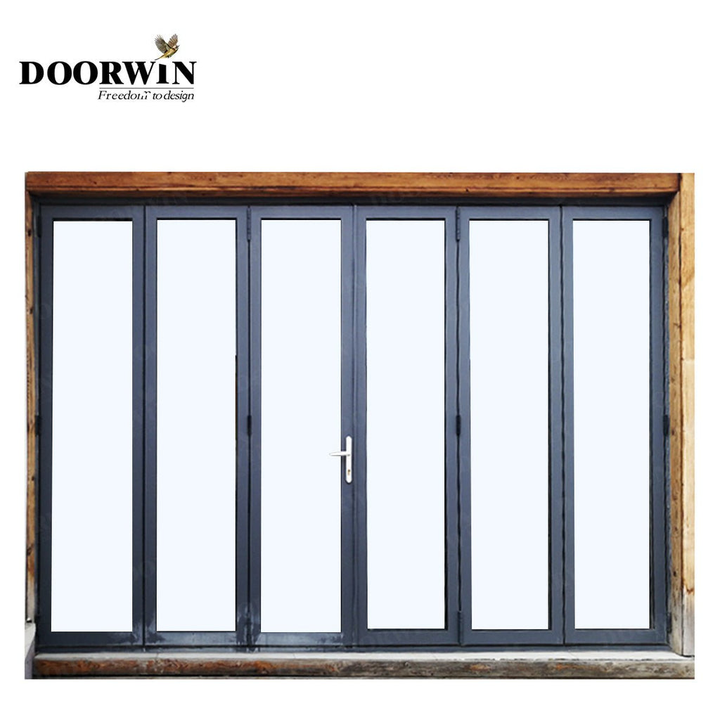 Thermal break aluminum Folding cabinet doors bikes aluminum bi-fold door hinge - Doorwin Group Windows & Doors