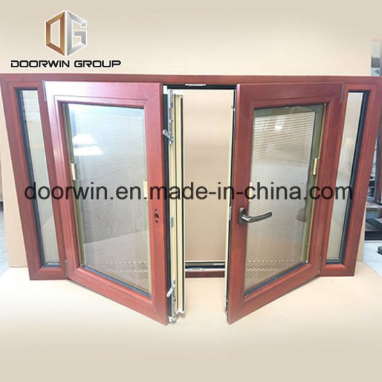 Thermal Break Aluminum Window with Interior Oak Wood Cladding - China Aluminium Windows Powder Coating, Latest Window Designs - Doorwin Group Windows & Doors