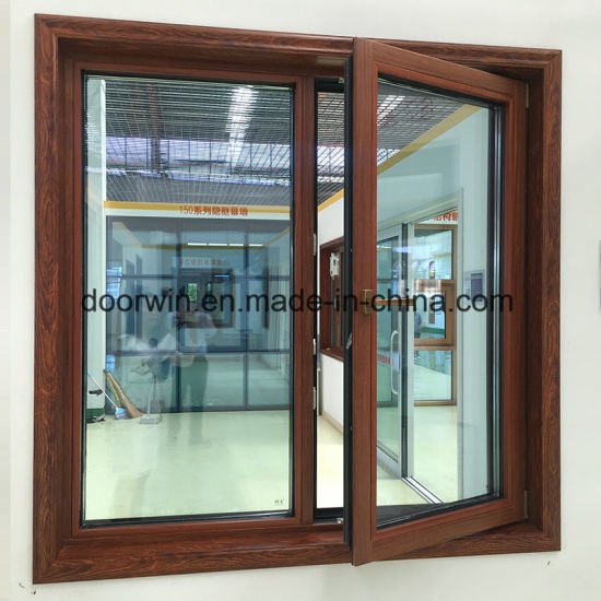 Thermal Break Aluminum Window with Interior Solid Wood Clading - China Tilt and Turn Window, Latest Window Designs - Doorwin Group Windows & Doors