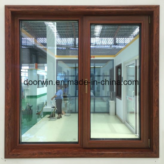 Thermal Break Aluminum Window with Wenge Wood Clading - China African ...