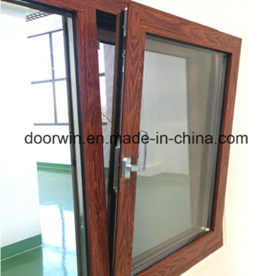 Tilt and Turn Thermal Break Aluminum Window Fitted with Coded Lock Handle - China Timber Wood, Timber Cladding - Doorwin Group Windows & Doors