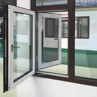 tilt turn window-44 outswing window with wood grain color finishing - Doorwin Group Windows & Doors