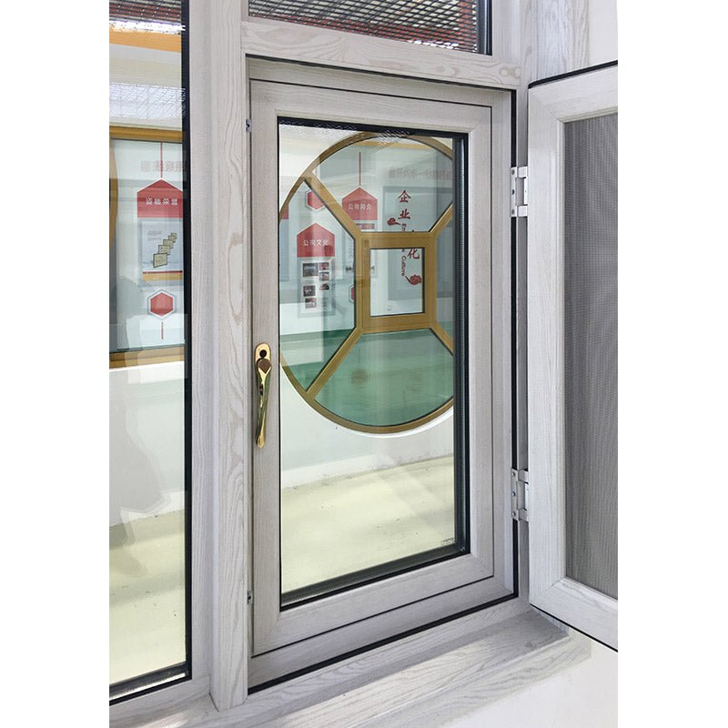 tilt turn window-44 outswing window with wood grain color finishing - Doorwin Group Windows & Doors